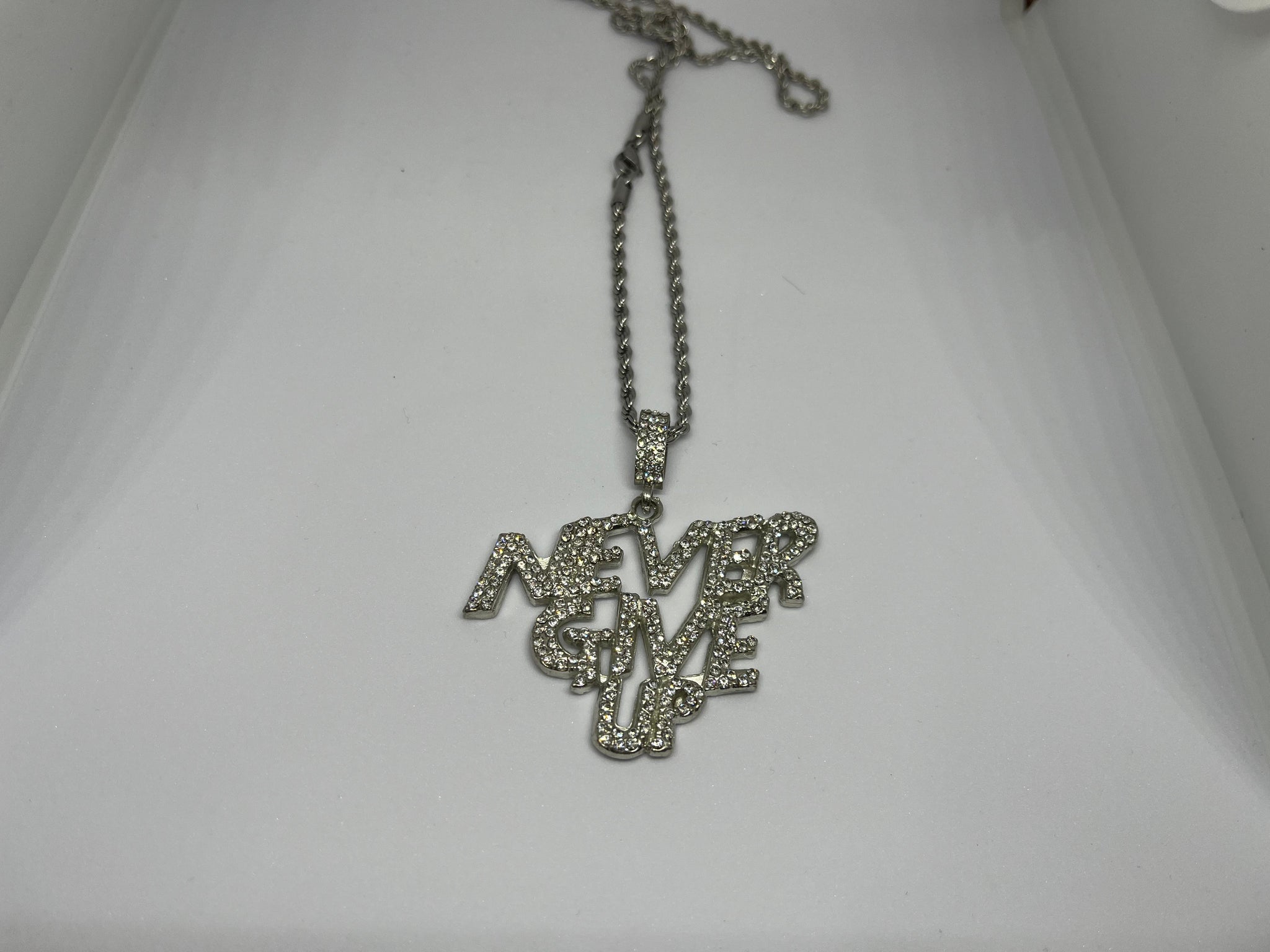 Never Give Up Pendant